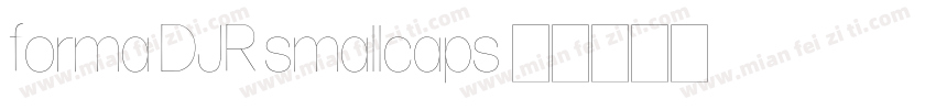 forma DJR smallcaps字体转换